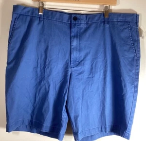 NEW Izod Shorts Men’s 42 Saltwater Blue Chino Mens Casual Relaxed Stretch 9.5” - Picture 1 of 12