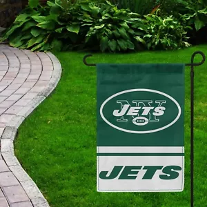 For New York Jets Football Fans 12x18" Garden Flag Double Sided Yard Banner - Picture 1 of 1