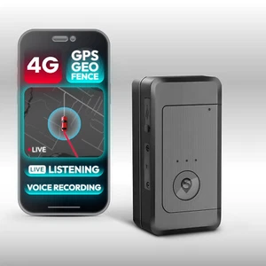 GPS Tracker 4G Spy LIVE Listening Device Voice Recorder Alert Car Hidden Small - Picture 1 of 6