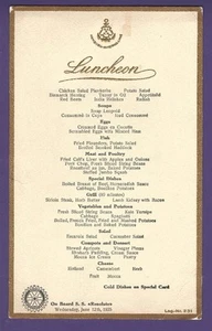 1935 SS Resolute Luncheon Menu - Hamburg-America Line - Picture 1 of 1