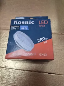 Kosnic KLED03DSK/GX53-W40 3w GX53 LED Disc Bulb, 4000K, non dimmable, 350lm =32w - Picture 1 of 1