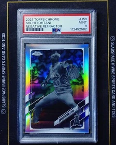 2021 Topps Chrome Shohei Ohtani #159 Negative Refractor PSA 9 - Bild 1 von 2
