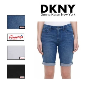 DKNY Jeans Ladies' Mid Rise Bermuda Short | J63 - Picture 1 of 22