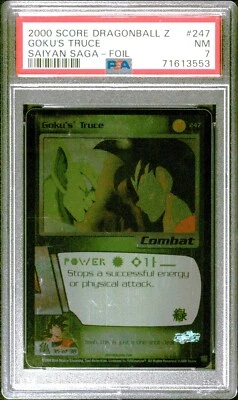 PSA 7 Limited Goku's Truce 247 Ultra Rare UR Dragon Ball Z DBZ Card NM Foil - Image 1 of 2