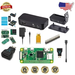 Comprehensive Raspberry Pi Zero W Starter Kit with Black Multi-Function Case - Picture 1 of 9