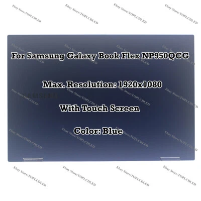 Blau 15,6" Samsung Galaxy Book Flex NP950QCG-K01US FHD LCD Berühren Bildschirm - Bild 1 von 4