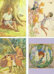 VINTAGE  POSTCARDS BY MARGARET TARRANT SET OF 4 - Picture 1 of 1
