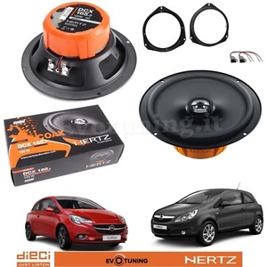 Set 2 Arcas Altavoces Hertz Dcx 165.3 120W Delanteros para Opel Corsa D - Imagen 1 de 13