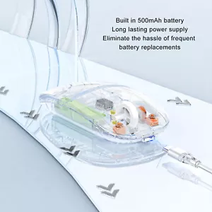 Ratón BT Inalámbrico Transparente con Receptor USB 2.4G 3 Compu DPI Ajustable - Imagen 1 de 22