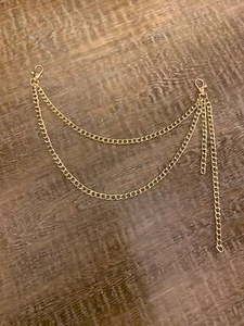 Layered Jeans Chains, Street Fashion, Hip Hop, 2 size selection, Gold, Silver, - Picture 1 of 8