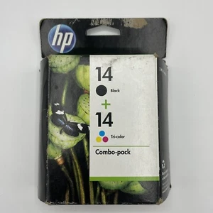 New Sealed Box Genuine OEM HP 14 C9337FN Color/Black Combo Pack InkJet JUL 2011 - Picture 1 of 4