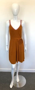 Boden Dress Women's Crochet Trim Knitted with Belt Pumpkin/Pink RVB001 11 CP - Picture 1 of 7