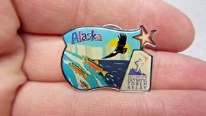 2002 SALT LAKE CITY WINTER OLYMPIC ALASKA FACKELLAUF COCA-COLA PIN #723 - Bild 1 von 7