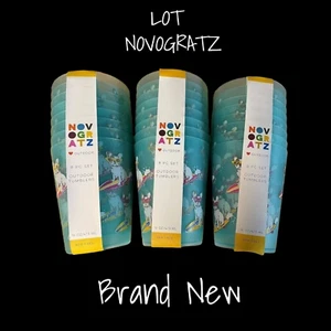 Juego de 24 tazas de surf al aire libre Novogratz verde azulado Frenchie 16 oz totalmente nuevas - Imagen 1 de 1