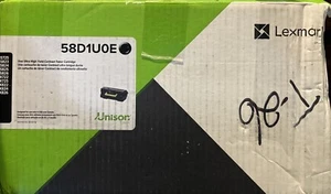 Lexmark 58D1U0E Ultra High Yield Black Toner Cartridge. OPEN BOX FREE SHIPPING - Picture 1 of 6