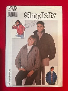 Simplicity 8313, Cut-Complete, Size SM, Unisex, Adult, Teen, Jacket - Picture 1 of 2