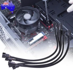 5 Pcs 4 Pin PWM Connector Case Fan Extension Power Cable for Computer Case Fan - Afbeelding 1 van 5
