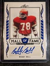 Bobby Bell 2021 Leaf Hall of Fame Signatures AUTO  Chiefs MINT
