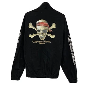 Vintage Captain Hook Cancun Men's Size Large Full Zip Double Sided Pirate Jacket - Picture 1 of 10