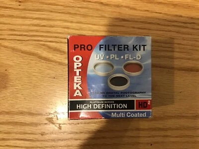 Opteka Pro Filter Kit 3PCS Multi Coated, UV PL FL-D 55 MM - Image 1 of 3