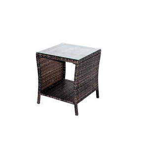 19.25" Square Patio Side Table Coffee Table Backyard Garden Poolside Table NEW - Picture 1 of 4