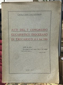 (Religione) Lauda Sion Salvatorem - ATTI DEL I° CONGRESSO EUCARISTICO DIOCESANO - Imagen 1 de 1