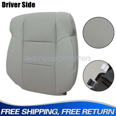 Cubierta de asiento de cuero con tapa del conductor gris perfecta para Acura TSX sedán y vagón 2009 a 2014 Foto 1 de 4