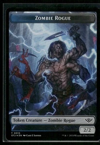 2024 Outlaws of Thunder Junction Tokens Zombie Rogue Token/Common #15 - Picture 1 of 2