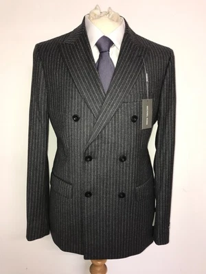 MICHAEL KORS - TRAJE DE LANA GRIS AJUSTADO PARA HOMBRE - 40 Reg - W33 L32 - Nuevo con etiquetas $600 Foto 1 de 4