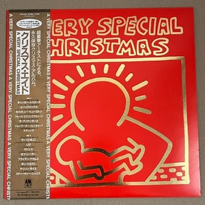 Very Special Christmas Japan  Vinyl LP OBI C28Y3202 U2 Madonna Keith Haring - Picture 1 of 10
