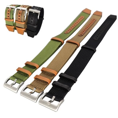 For Hamilton Khaki Field Quality Genuine Leather Nylon Watch Straps Mens 20 22MM — 第 1/4 张图片