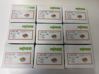 WAGO 221-413 LEVER-NUTS® - 3-Conductor Compact Splicing Connectors (Pack of 450) - Image 1 of 4