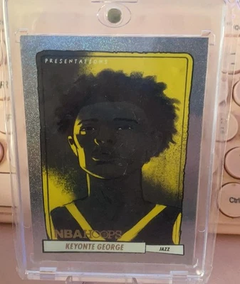 2023-24 Panini NBA Hoops Keyonte George Jazz #11 RC Rookie Presentations SSP - Image 1 of 2
