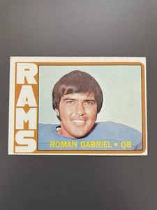 1972 Topps Football #40 Roman Gabriel Rams North Carolina State  - Picture 1 of 2