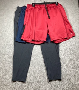 Russell Athletic 2 Shorts & 1 Jogger Pant Mens 2XL Lot of 3 items Athletic FLAWS - Picture 1 of 20