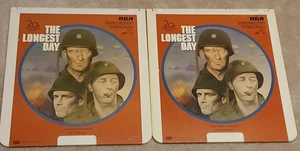 The Longest Day 2 disc Movie 1981 CED Videodisc CED Format Film John Wayne - Picture 1 of 15