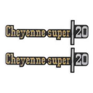04-542 Par de Insignias de Guardabarros BROTHERS Trucks C/K - Cheyenne Super 20 - Imagen 1 de 5