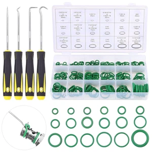 274 Guarnizioni O-Ring Di 18 Dimensioni Assortite, Con 4 Plettri E Ganci, Set pe - Foto 1 di 12