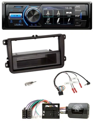 JVC Bluetooth Lenkrad USB DAB Autoradio für Skoda Fabia 5J 2007-2014 - Bild 1 von 4