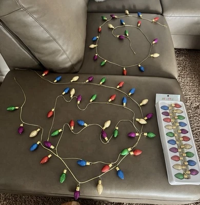 Mini guirnalda bombilla brillante multicolor NAVIDAD 6,5 pies de largo - Juego de 4 Foto 1 de 2