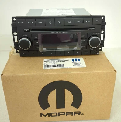 New OEM Mopar MP3 DVD 6 Disc AM FM Radio 2013-2017 Compass Patriot 05064951AJ  - Image 1 of 4