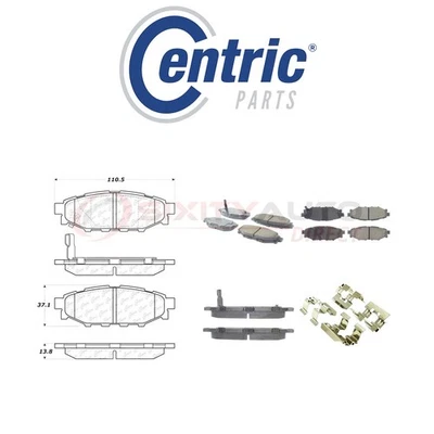 Centric Ceramic Disc Brake Pads w Shims for 2016-2018 Subaru Crosstrek 2.0L pw - Imagem 1 de 4
