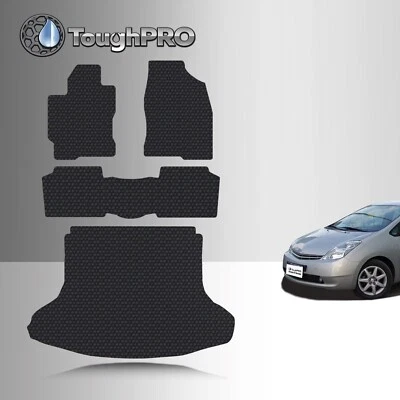 Juego completo de alfombrillas negras ToughPRO para Toyota Prius All Weather 2004-2009 Foto 1 de 4