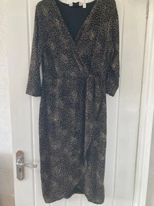 maternity dress with gold detail size 16 - Picture 1 of 3