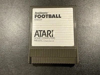 Atari RealSports Football for 400, 800, 600XL, 800XL, 1200XL Computers - Tested - Image 1 of 4