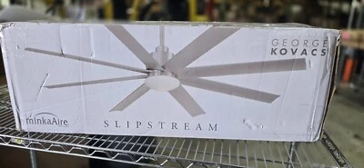 Minka Aire Fans F888L-WHF Slipstream - Ceiling Fan with Light Kit NEW - Image 1 of 4