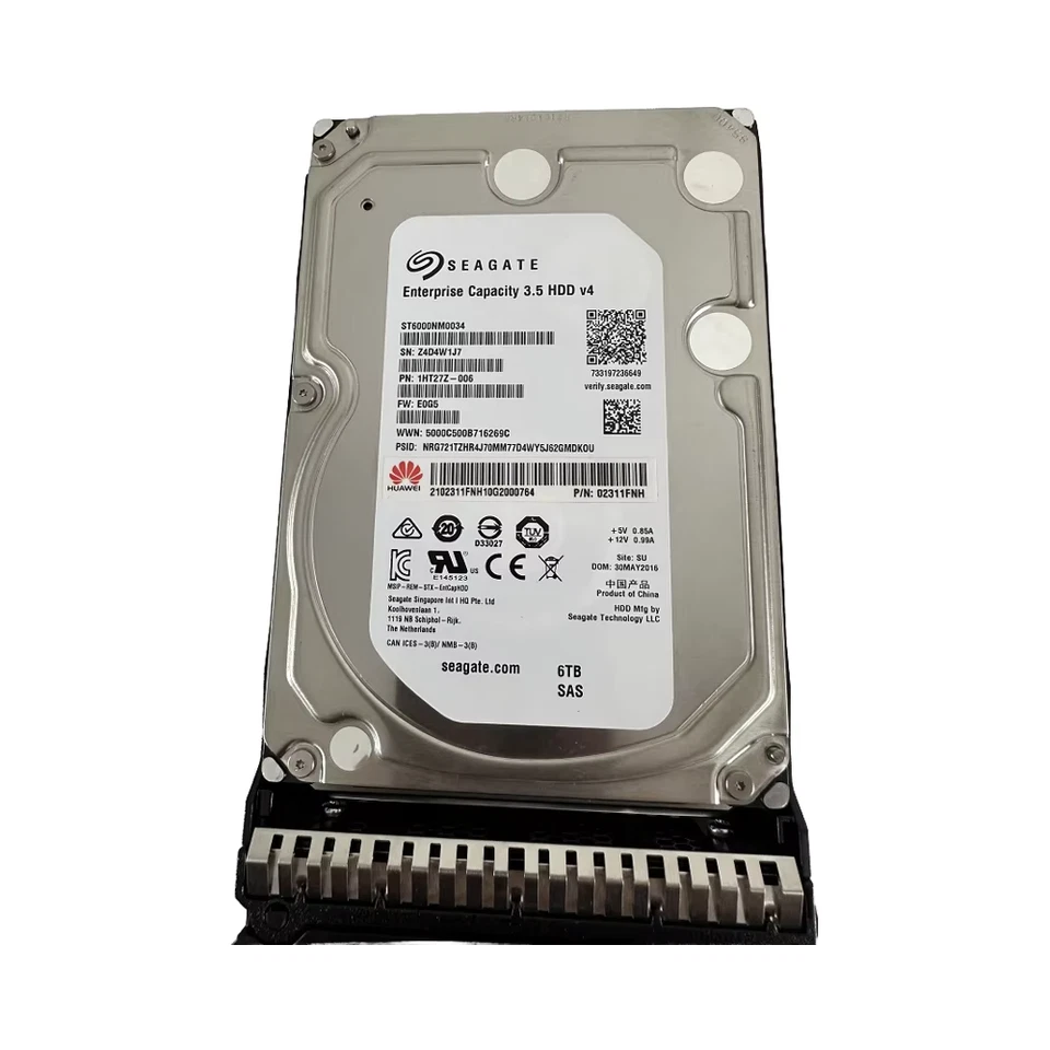 02311FNH For HUAWEI RH2288 V3 V5 6TB 3.5"SATA HDD 7.2K 12GbpsST6000NM0034 - Image 1 of 2