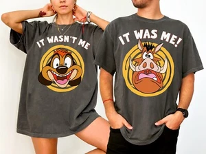 Disney Timon and Pumbaa Lion King It Was Me Unisex Adult Kid T-shirt 140202 - Picture 1 of 10