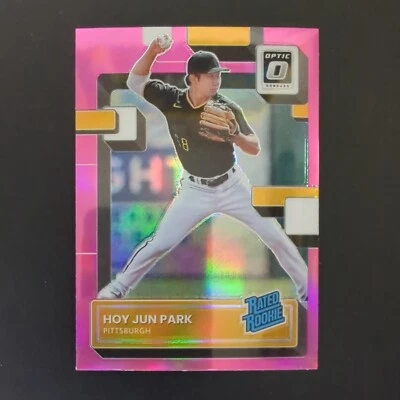 Hoy Jun Park 2022 Donruss Optic Rated Rookie #93 Pink Refractor Parallel RC PIT - Image 1 of 4