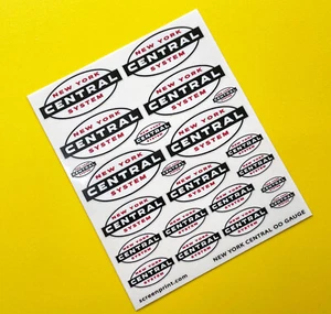 Model Railway New York Central System Box Car logos OO Gauge stickers decals - Picture 1 of 2